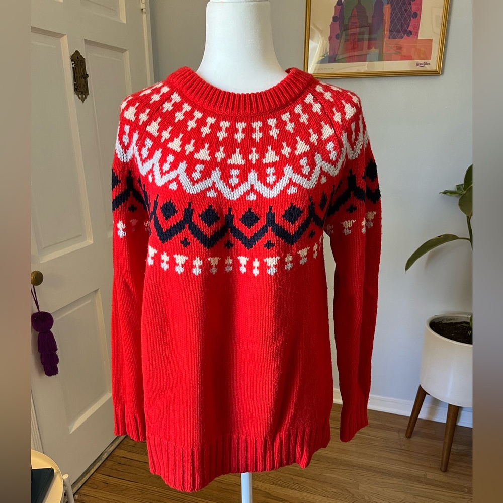 JCrew red sweater size large